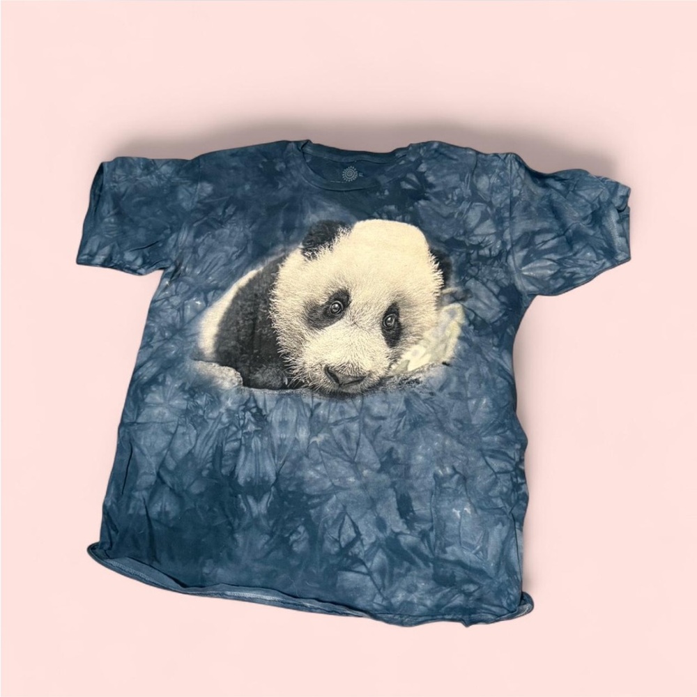 Blue Tie-Dye Panda Tee